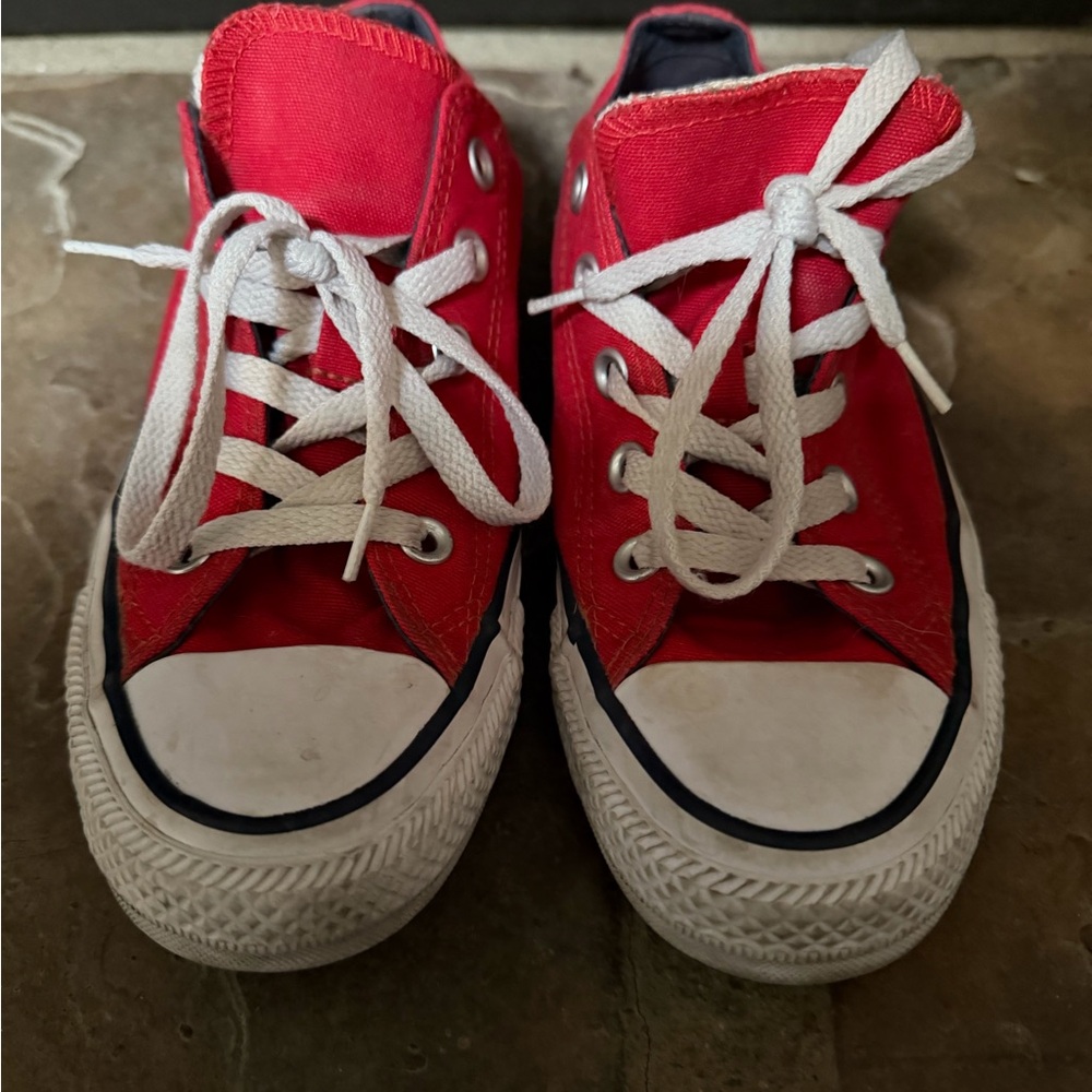Converse Red and White Kids Sneakers